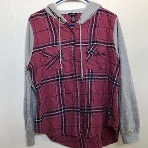 Flannel Button-up Jacket